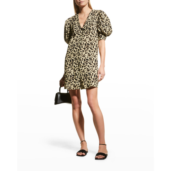 Rohe Emma Dress Pebble Print Collared Mini Dress Short Sleeve 2 US (34) Róhe NWT - Picture 5 of 16